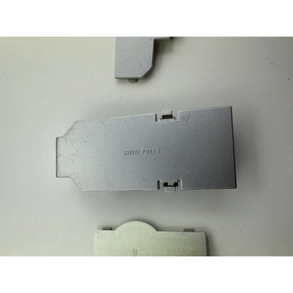 Complete Set of 3 OEM Serial & Hi Speed Port Covers Nintendo GameCube Silver
